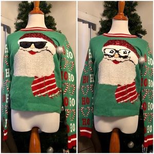 Cool Santa Ho Ho Ho Christmas Sweater